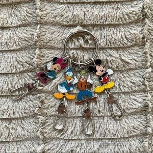 Disney Keychain. 4 main characters with unique latch